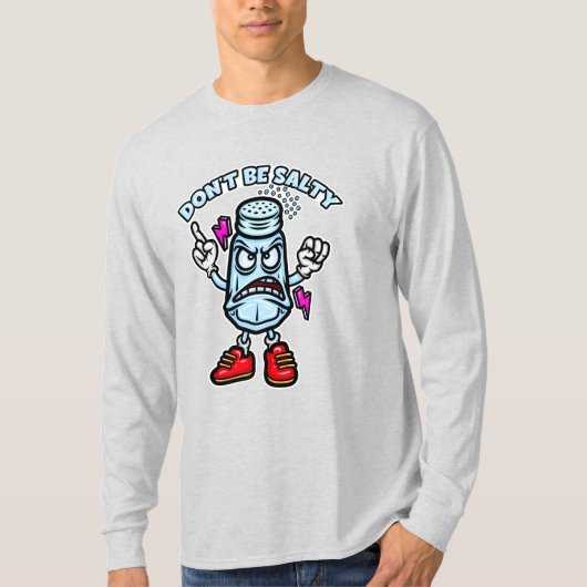 Wees niet zout, grappige illustratie t-shirt (Voorkant)