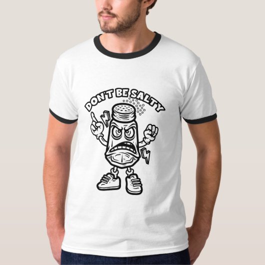 Wees niet zout, grappige illustratie t-shirt (Voorkant)
