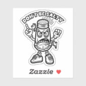 Wees niet zout sticker (Vel)