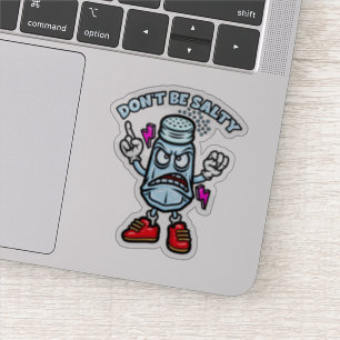 Wees niet zout sticker