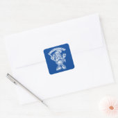 Wees niet zout vierkante sticker (Envelop)