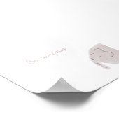 Wees nieuwsgierig citaat olifant kinderkamer kunst poster (Hoek)