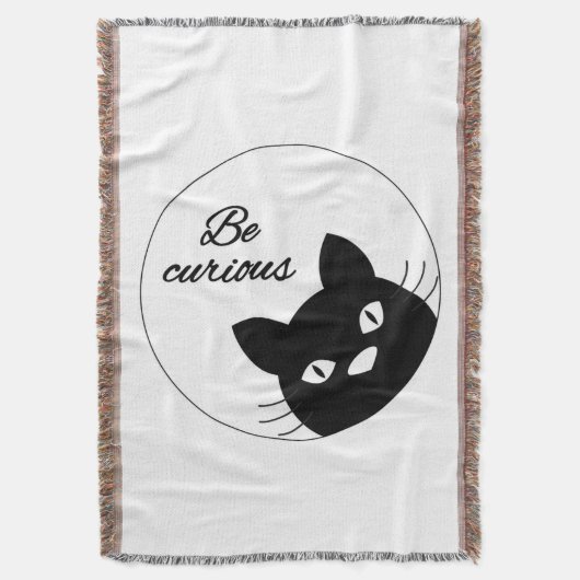 Wees nieuwsgierig deken (Voorkant Verticaal)