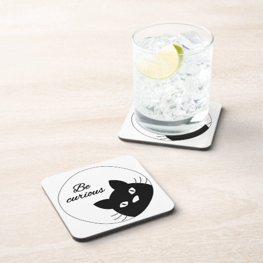 Wees nieuwsgierig drankjes onderzetter (Rechterzijde)