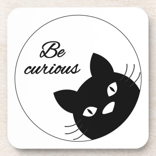 Wees nieuwsgierig drankjes onderzetter (Voorkant)