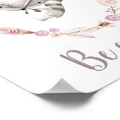 Wees nieuwsgierig naar juffrouw Baby Baby Boho Wre Poster (Hoek)