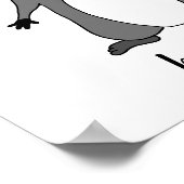 "Wees nieuwsgierig" Raccoon Poster (Hoek)