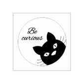 Wees Nieuwsgierig Rubberstempel (Afrduk)