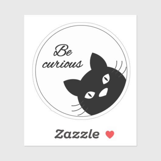 Wees nieuwsgierig sticker (Vel)