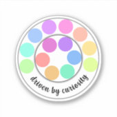 Wees nieuwsgierig sticker (Voorkant)