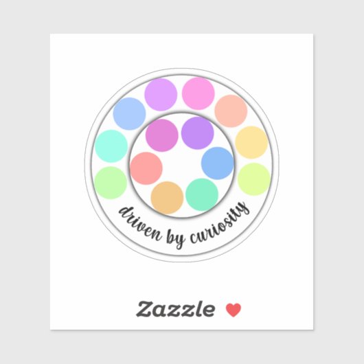 Wees nieuwsgierig sticker (Vel)