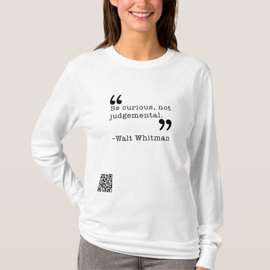 Wees nieuwsgierig t-shirt (Voorkant)