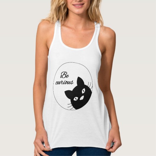Wees nieuwsgierig tanktop (Voorkant)