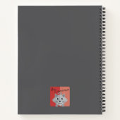 Wees nieuwsgierig Zilver Perzisch Kat Shaded Roos  Notitieboek (Achterkant)