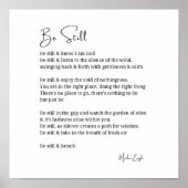 Wees nog steeds bekend gedicht zwart witte muur ku poster (Voorkant)