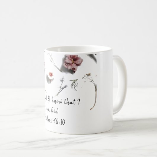 Wees nog steeds bloemige Mok (Voorkant rechts)