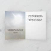 Wees nog steeds Christelijk Wenskaart voor aanmoed Kaart (Binnen)