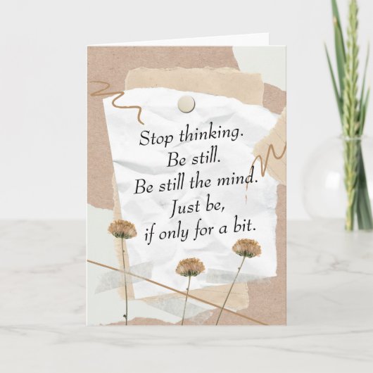 Wees nog steeds de digitale microcollage in de gee kaart (Voorkant)