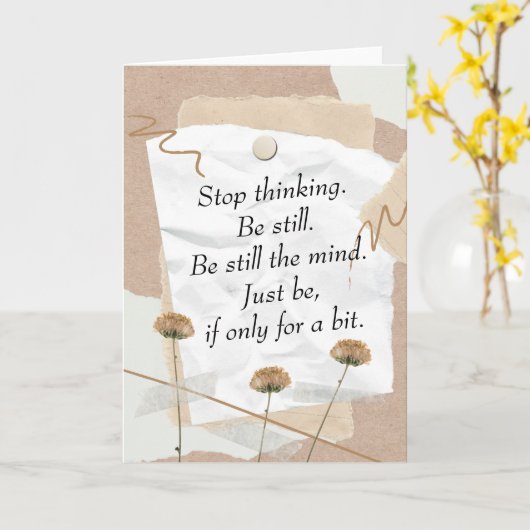 Wees nog steeds de digitale microcollage in de gee kaart (Gele Bloem)