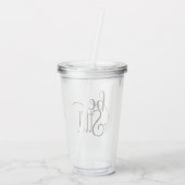 Wees nog steeds een geïsoleerde droogtrommel acryl drinkbeker (Achterkant)