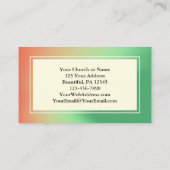 Wees nog steeds en weet dat ik een vriendenkerefam visitekaartje (Achterkant)