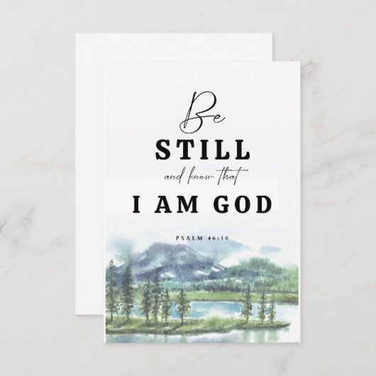 Wees nog steeds en weet dat ik God ben (Voorkant / Achterkant)