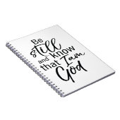 Wees nog steeds en weet dat ik God ben Notitieboek (Rechterzijde)