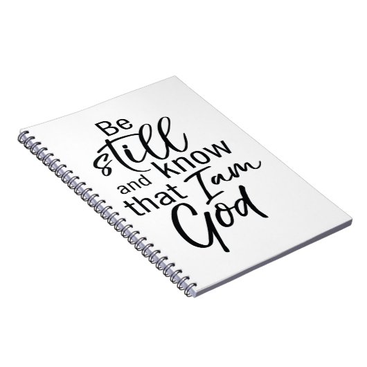 Wees nog steeds en weet dat ik God ben Notitieboek (Rechterzijde)