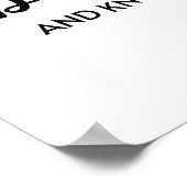 Wees nog steeds en weet dat ik God ben Poster (Hoek)