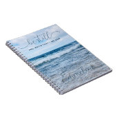 Wees nog steeds inspirerend blauw, spiraalfoto-Not Notitieboek (Rechterzijde)