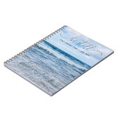 Wees nog steeds inspirerend blauw, spiraalfoto-Not Notitieboek (Linkerzijde)