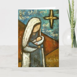 Wees nog steeds kerst Kaart