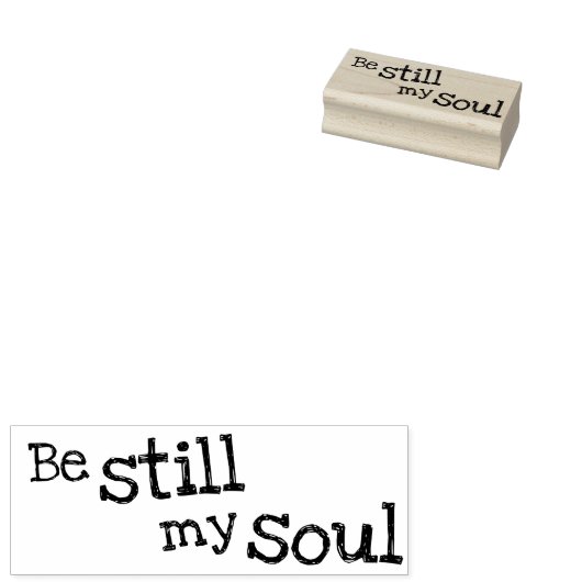 Wees nog steeds mijn soep rubberstempel (Gestempeld)