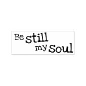 Wees nog steeds mijn soep rubberstempel (Afrduk)