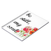 "Wees nog steeds mijn ziel" tijdschrift/gebed Notitieboek (Linkerzijde)