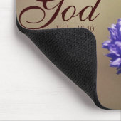 Wees nog steeds psalm 46:10 vlinderbloem muismat (Hoek)