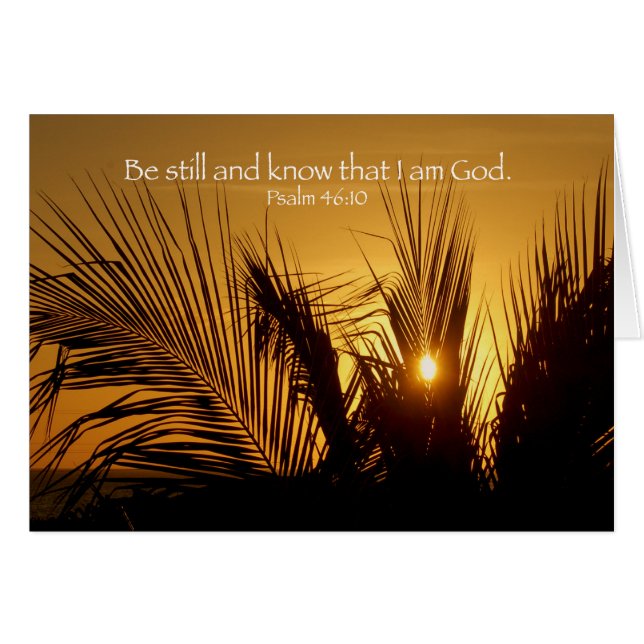 Wees nog steeds zonsondergang (Voorkant Horizontaal)