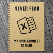 Wees nooit bang dat mijn spreadsheet grappig is notitieboek