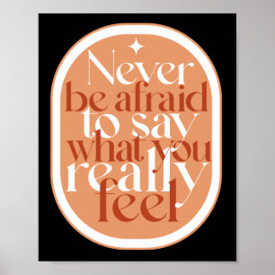 Wees nooit bang - de positieve mindset van geestel poster