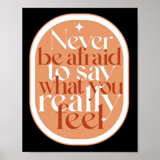 Wees nooit bang - de positieve mindset van geestel poster (Voorkant)