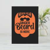 Wees nooit bang Ginger Beard is hier Kaart (Staand voorkant)
