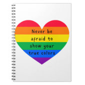 Wees nooit bang notitieboek (Voorkant)