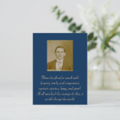 Wees nooit bang om eerlijk, eerlijk en eerlijk te  briefkaart (Staand voorkant)