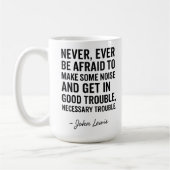 Wees nooit bang om in de problemen te komen, John Koffiemok (Links)