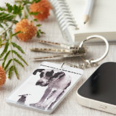 Wees nooit bang om te zeggen wat je echt voelt sleutelhanger (Voorkant Rechts)