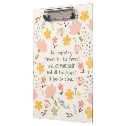 Wees nu cadeau - inspirerend woorden klembord (Links)