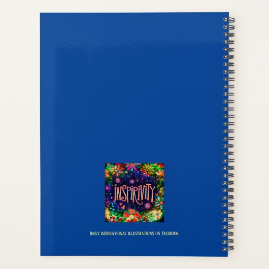 Wees obsessief dankbaar Quote Inspirerend plezier Planner (Achterkant)