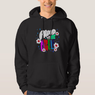 wees om mezelf te zijn, kleuren, bloemen, hoodie