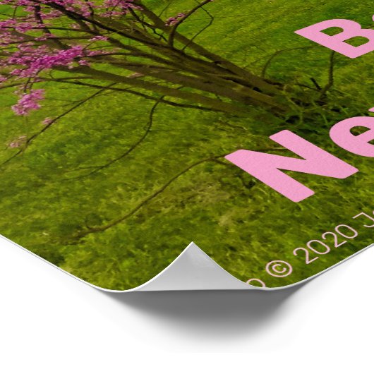 Wees onaangenaam als een leeuw. poster (Hoek)