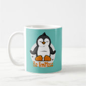 Wees onbeperkt Kawaii Funny Penguin Doing Yoga Pos Koffiemok (Links)